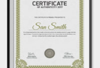 Certificate Of Authenticity Template 27+ Free Word, Pdf Inside Awesome Authenticity Certificate Templates Free