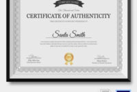 Certificate Of Authenticity Template 27+ Free Word, Pdf Regarding Awesome Authenticity Certificate Templates Free