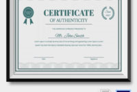 Certificate Of Authenticity Template 27+ Free Word, Pdf Within Awesome Authenticity Certificate Templates Free