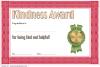 Certificate Of Kindness Template: 7+ Editable Designs Free Regarding Free Softball Certificates Printable 7 Designs