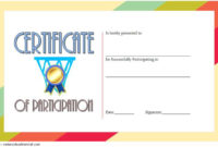 Certificate Of Participation Template Word Free Download For Netball Participation Certificate Editable Templates