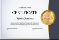 Certificate Template Background Award Diploma In Academic Throughout Fantastic Academic Award Certificate Template