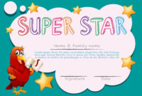 Certificate Template For Super Star Download Free Pertaining To New Star Student Certificate Templates