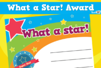 Certificate What A Star! Within New Student Council Certificate Template 8 Ideas Free