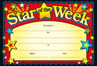 Certificates Star Of The Week Ft102 | Star Of The Week Throughout Star Student Certificate Templates