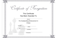 Chess Outstanding Achievement Certificate Template Within Fantastic Outstanding Achievement Certificate