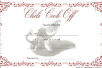 Chili Cook Off Award Certificate Template Navabi Rsd7 Org Regarding Awesome Chili Cook Off Certificate Template