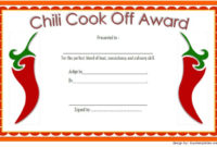 Chili Cook Off Certificate Template 2 | Paddle Certificate Throughout Chili Cook Off Award Certificate Template Free