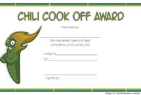 Chili Cook Off Certificate Templates [10+ New Designs Free With Regard To Fresh Chili Cook Off Certificate Templates