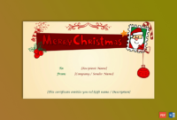 (#Christmas Gift Certificate Template Jolly) In 2020 In Merry Christmas Gift Certificate Templates