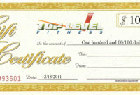 Christmas Gift Idea! Naperville Fitness And With Fascinating Free 7 Fitness Gift Certificate Template Ideas