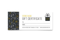Christmas Wishes Gift Certificate Template Design Inside Fascinating Free 7 Fitness Gift Certificate Template Ideas
