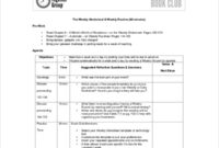 Club Meeting Agenda Template 7+ Free Word, Pdf Documents Within Fresh Booster Club Meeting Agenda Vorlage