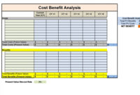 Cost Analysis Spreadsheet Template Pertaining To Cost Benefit Analysis Spreadsheet Template