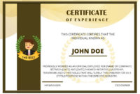 Create A Unique Certificate Of Experience For Your In Fresh Free Teamwork Certificate Templates