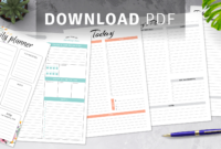 Daily Hourly Planner Templates In Fresh Hourly Agenda Template