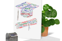 Diploma Wordart: Creative Graduation Printed Greeting Card With Job Well Done Certificate Template 8 Funny Concepts