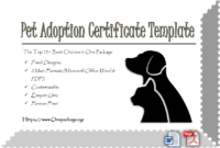 Dog Adoption Certificate Free Printable: 7+ Lovely Ideas Throughout Free Cat Adoption Certificate Template 9 Designs
