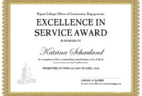 Doing More.together.: 2012 Excellence In Service Award Within Simple Recognition Of Service Certificate Template