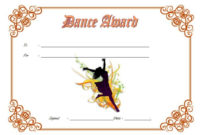 Download 8+ Dance Award Certificate Templates [Various Inside Bowling Certificate Template Free 8 Designs