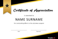 Download Volunteer Certificate Of Appreciation 02 Within Felicitation Certificate Template