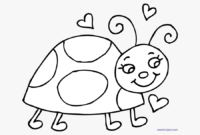 Drawing Ladybug Color Page Cute Ladybug Colouring Pages Throughout Blank Ladybug Template