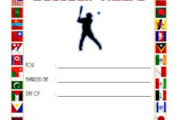 Editable Baseball Award Certificates [9+ Sporty Designs Free] For Certificate For Best Dad 9 Best Template Choices