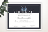 Editable Blank Certificate Template All Text Is Editable In Editable Stock Certificate Template
