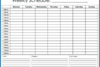 Editable Daily Schedule Template Google Search Inside Fresh Hourly Agenda Template