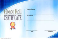 Editable Honor Roll Certificate Templates 7+ Best Ideas For Certificate Of Honor Roll Free Templates