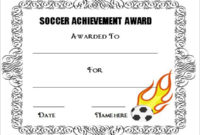 Editable Soccer Award Certificate Templates || Free Regarding Soccer Certificate Template Free