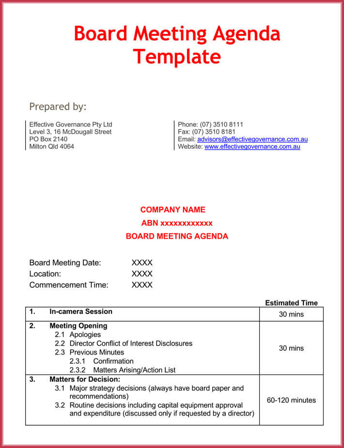 Effective Meeting Agenda Templates 9+ Best Samples In For Conference Call Agenda Template