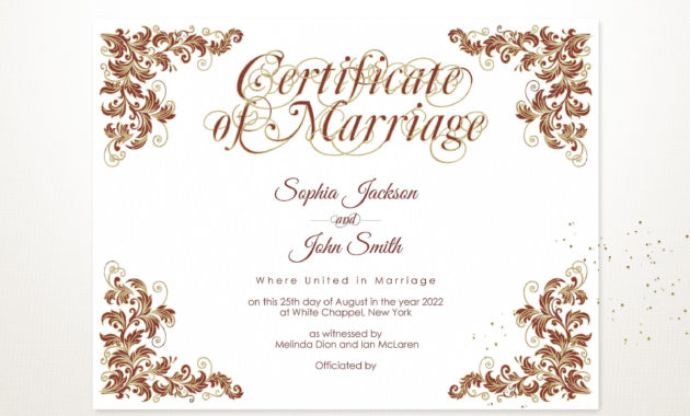 Free Wedding Gift Certificate Template