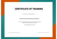Employee Training Certificate Template | Free Word Templates For Fresh Training Certificate Template Word Format