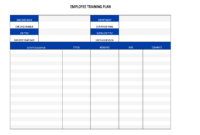 Employee Training Plan Template |Business In A Box™ Regarding Training Agenda Template
