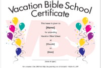 Essential Church Certificates Children&amp;#039;S Edition Intended For Vbs Attendance Certificate Template