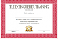 Fire Extinguisher Training Certificate Template: 7+ Ideas Free Within Free Fire Extinguisher Certificate Template