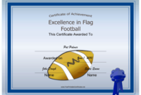 Flag Football Printable Certificate Pertaining To Football Certificate Template