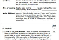 Free 11+ Sample Board Meeting Agenda Templates In Pdf | Ms With Advisory Board Meeting Agenda Template