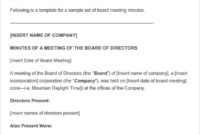 Free 11+ Sample Board Meeting Agenda Templates In Pdf | Ms Within Amazing Agenda For A Meeting Template