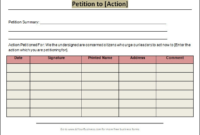 Free 23+ Sample Petition Templates In Pdf | Ms Word Regarding Free Blank Petition Template
