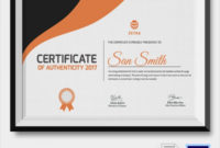 Free 45+ Sample Certificate Of Authenticity Templates In Pertaining To Authenticity Certificate Templates Free