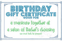 Free 7+ Sample Birthday Gift Certificate Templates In Eps With Birthday Gift Certificate Template Free 7 Ideas