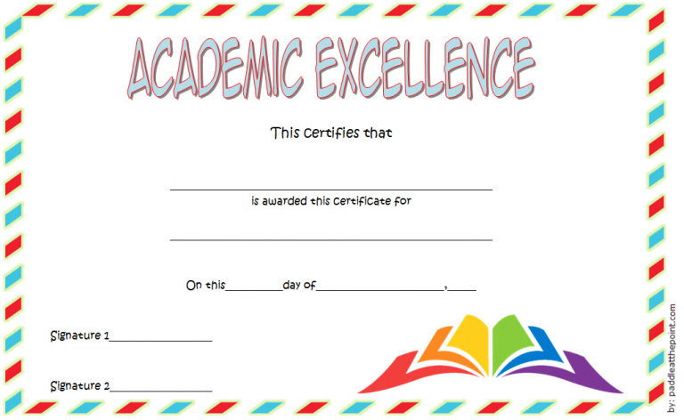Free Academic Excellence Award Certificate Template 3 Pertaining To Academic Excellence Certificate