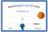 Free Basketball Certificates Templates | Activity Shelter For Best Coach Certificate Template