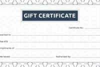 Free Blank Gift Certificate Template In Adobe Illustrator Pertaining To Fantastic Certificate Template For Pages