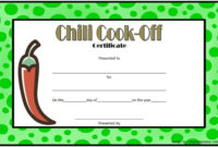 Free Chili Cook Off Certificate Template With A Simple And Within Chili Cook Off Award Certificate Template Free