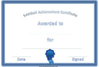 Free Custom Football Certificates With Regard To New Soccer Certificate Template Free 21 Ideas