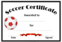 Free Editable Soccer Certificates Customize Online In Simple Football Certificate Template