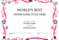 Free Funny Award Certificate Templates For Word Cumed In Downloadable Certificate Templates For Microsoft Word